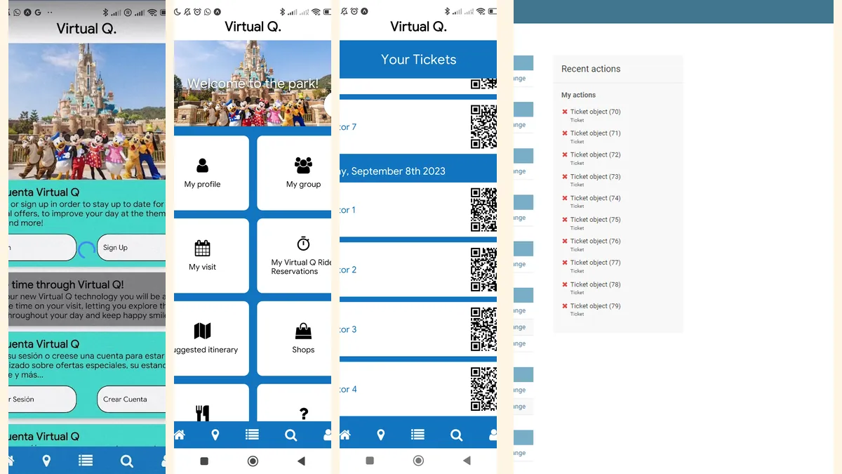 VirtualQ dashboard